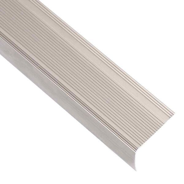 vidaXL Stair Nosings in L-shape 5 pcs Aluminium 39.4 " Champagne