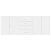 vidaXL Sideboard White Engineered wood Sideboard Rectangular Modern