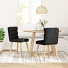 vidaXL Dining Chair Set of 2 Black