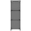 vidaXL Storage Cabinet Grey Steel Medium Lightweight Storage Cabinet