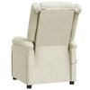 vidaXL Massage Chair Cream Faux leather, metal, plywood Single