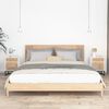 vidaXL Bedside Cabinet Set of 2 White Engineered wood, iron Regular
