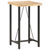 vidaXL Bar Table Brown Rough Mango Wood Durable Bar Table Rectangular