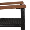 vidaXL Dining Set Brown and Black