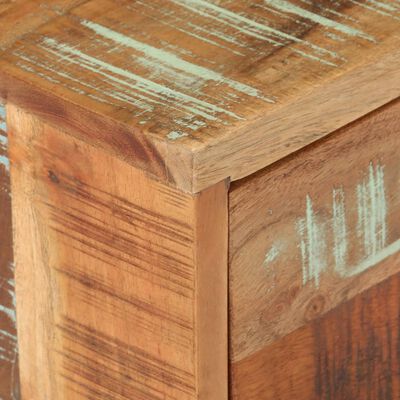 vidaXL Side Table 15.7"x15.7"x17.7" Solid Reclaimed Wood