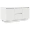 vidaXL TV Cabinet White Engineered wood Medium TV Cabinet Rectangular