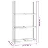 vidaXL 3-Layer Tire Racks 2 pcs Silver 43.3"x15.7"x78.7" Steel