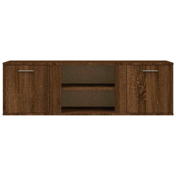 vidaXL TV Cabinet Brown Oak Engineered Wood Medium TV Cabinet
