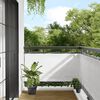 vidaXL Balcony Screen White 29.5x393.7" 100% Polyester Oxford