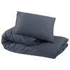vidaXL Duvet Cover Set Anthracite 100% Cotton 78.7x86.6 in