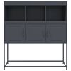 vidaXL Sideboard Anthracite Cold-rolled Steel 39.4x15.4x42.1 in