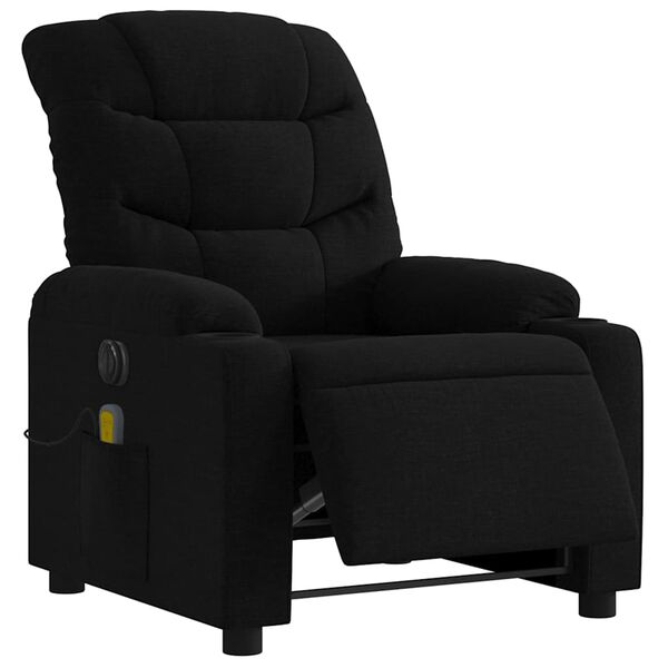 vidaXL Electric Massage Recliner Chair Black