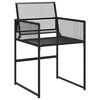 vidaXL Garden Dining Set Black