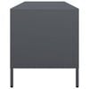 vidaXL TV Cabinet Anthracite Cold-rolled Steel Medium Adjustable Feet