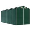 vidaXL Garden Shed Green Galvanized Steel Large Garden Shed
