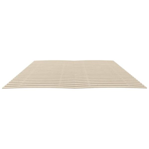 vidaXL Slatted Bed Base Natural wood color Solid poplar wood 35.4x78.7 in