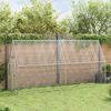 vidaXL Chicken Cage Silver Galvanized Steel 39.4 x 39.4 x 74.8 in