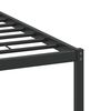 vidaXL Bed Frame Smoked Oak Engineered Wood and Steel Small Double