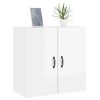 vidaXL Wall Cabinet High gloss white Engineered wood Medium Wall Cabinet