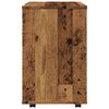 vidaXL Rolling Cabinet Old wood Engineered wood 18.1 x 14.2 x 23.2 in