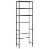 vidaXL Storage Shelf Black Stainless Steel, Plastic, Non-Woven Fabric