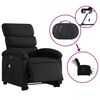 vidaXL Electric Stand Up Massage Recliner Chair Black Faux leather Regular