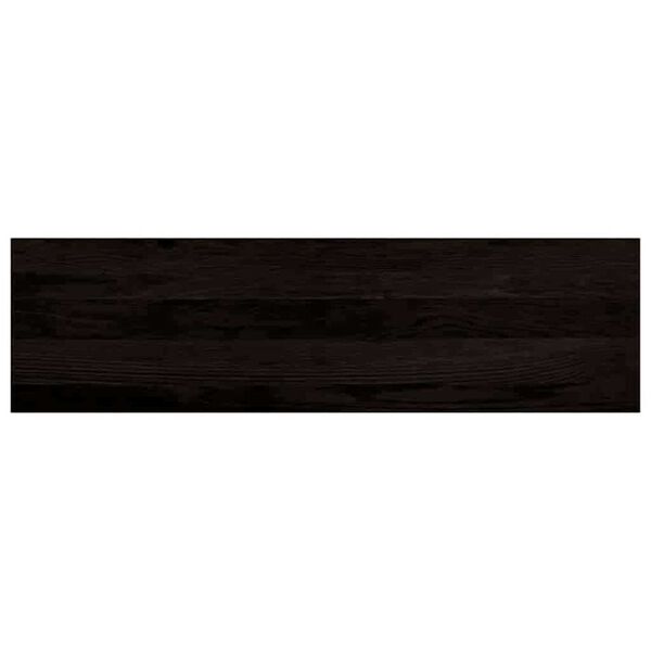 vidaXL Stair Tread Set of 12 Dark Brown Solid Oak Wood 35.4x9.8 in