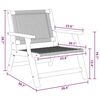 vidaXL Garden Furniture 2 pcs Grey 26.38 x 30.71 x 28.74 in