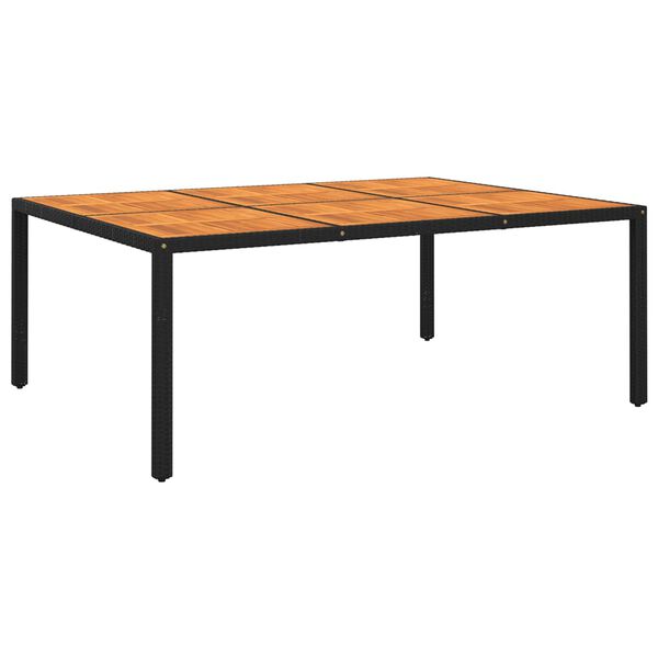 vidaXL Garden Table Black
