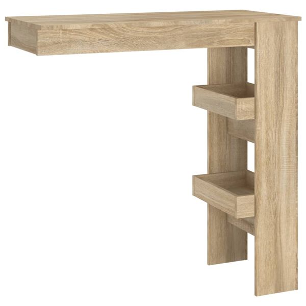vidaXL Wall Bar Table Sonoma Oak Engineered wood