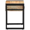 vidaXL Side Table Natural Mango Wood Solid Mango Wood Small Accent Table