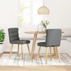 vidaXL Dining Chair Set of 2 Dark grey