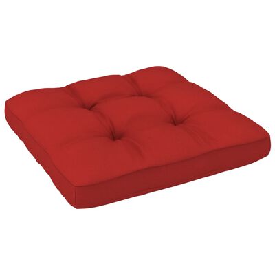 vidaXL Pallet Sofa Cushion Red 22.8"x22.8"x4"