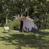 vidaXL Tent with Roof Manual Grey and Orange 370 x 230 x 185 cm