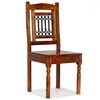 vidaXL Dining Chair Set of 6 Brown Solid acacia wood, cast iron Standard