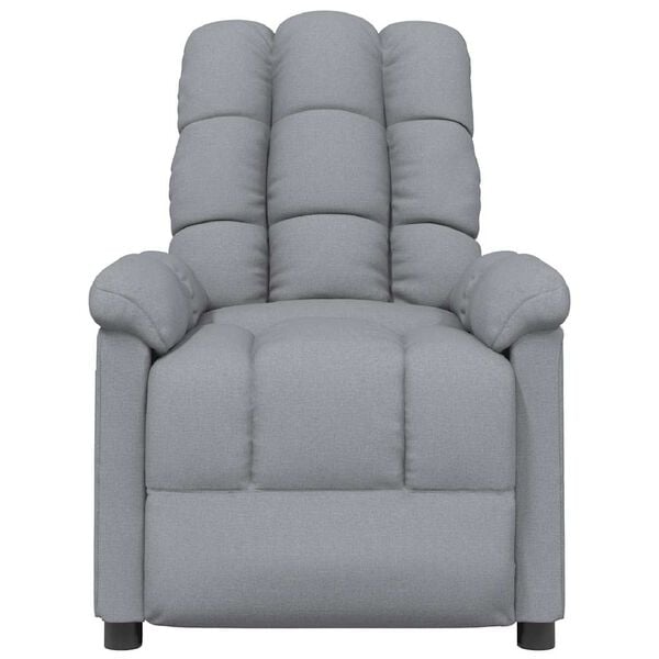 vidaXL Massage Chair Light grey Fabric (100% polyester) Standard