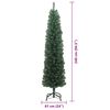 vidaXL Artificial Christmas Tree with 300 LEDs Green 94.49 in