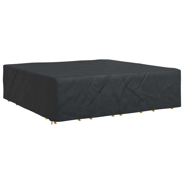 vidaXL Furniture Cover Plain Black 102.36 x 102.36 x 35.43 in 420D