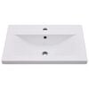 vidaXL Sink Cabinet With Basin White Engineered Wood, Ceramic Standard