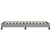 vidaXL Bed Frame Light Gray Polyester Twin Bed Frame Rectangular