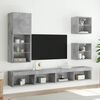 vidaXL TV Cabinet Concrete Grey Engineered Wood Medium TV Cabinet