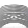 vidaXL Garden Raised Bed Grey Powder-coated steel Large Durable