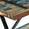 vidaXL Dining Table Multicolor Solid reclaimed wood and steel Medium