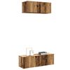 vidaXL TV Cabinet Set Set of 2 Old wood Engineered wood Large