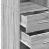 vidaXL Storage Cabinet Grey Sonoma Engineered Wood Tall Storage Cabinet