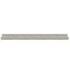 vidaXL Wall Shelf Set of 2 Concrete grey MDF 23.6x3.5x1.2 in