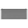 vidaXL Garden Raised Bed Grey Wood-plastic composite Large Durable