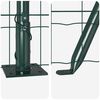 vidaXL Fence with Post Green 3.94 x 32.81 ft Steel