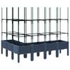 vidaXL Garden Planter Blue grey Polypropylene (PP) Large Durable