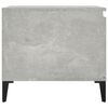 vidaXL Coffee Table Concrete gray Engineered wood Medium Coffee Table
